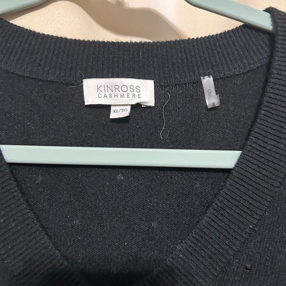 Kinross Sparkly Black V-Neck Sweater - Picture 2 of 3